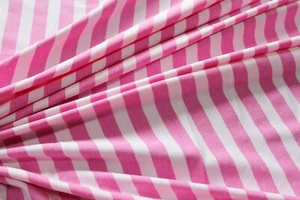 1 Lfm Jersey 3,50€/m² Singlejersey BIO-Baumwolle, Blockstreifen N28 - Bild 1 von 2