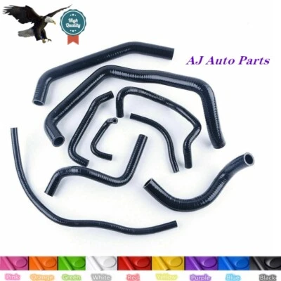 Kit de manguera de silicona para radiador Fireblade negro para Honda CBR 954 RR 2002-2003 954RR Foto 1 de 4