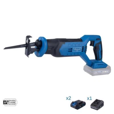 Sabelsage 20V 2 Akkus 2.0Ah und Ladegerat ixes Scheppach c-rs100-x - Image 1 of 4