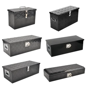 16 20 24 30 34.5 35 39 44 48 Inch Aluminum Tool Box Truck Bed Trailer RV Toolbox - Picture 1 of 39