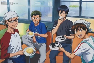 poster promo Tokyo Ghoul Ace of Diamond Daiya no anime Kaneki Ken Sawamura Eijun - Picture 1 of 2
