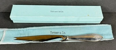 TIFFANY & CO. Faneuil Sterling Silver Handle Knife & Original Bix / Dust Bag - Image 1 of 4