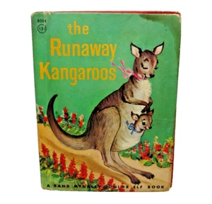 The Runaway Kangaroos -1959 hardcover Rand McNally Junior Elf Book vintage #8004 - Bild 1 von 15