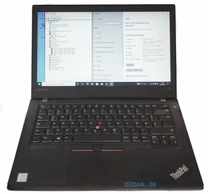 LENOVO ThinkPad T470 i5 2,71 GHz 256 GB SSD 8 GB RAM Win 10/11 - Bild 1 von 5