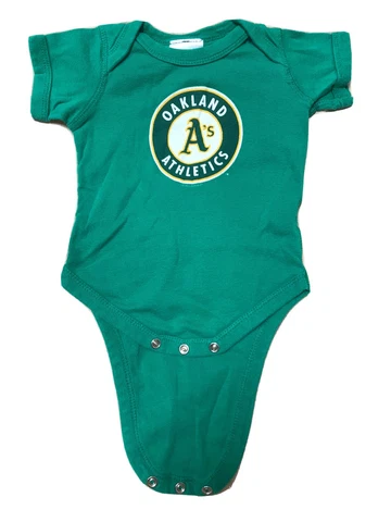 MLB Oakland A's Soft As a Grape Infant Bodysuit Size 6 Months Pre-Owned in GUC Cover