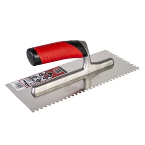Rubi Notched Grout Trowel 4.5mm x 4.5mm (Stainless Steel) - Tiling Trowel 74937 - Picture 1 of 4