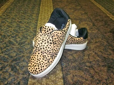 QUPID Moody-01 желтовато-коричневый черный леопард женщин кроссовки замши PU размер 8,5 новый! - Изображение 1 из 4