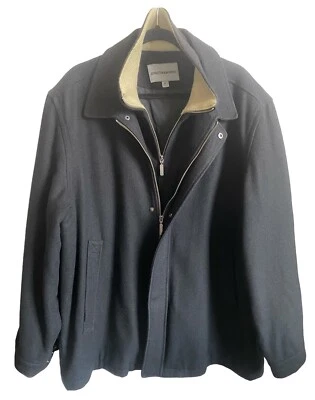 Chaqueta de lana para hombre Johnston&Murphy negra talla XL Foto 1 de 4