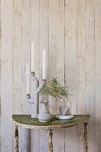 Fond d'écran non tissé ancien bois rustique beige gris bretter altéré shabby maison de campagne - Photo 1/8