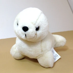 Fiesta 7" Inch Sea Life Animals White Harp Seal Plush Soft Stuffed Animal - Picture 1 of 9