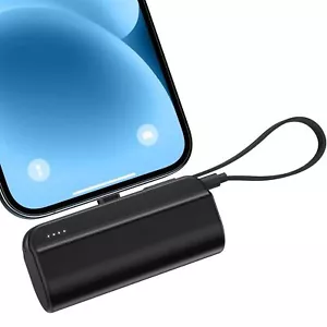 Mini Portable Charger 5000mAh Power Bank iPhone 14/13/12/11/XR/XS/X/8/7/6 FC1 - Picture 1 of 9