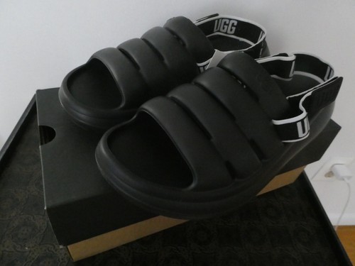 UGG Sport Yeah sandalo uomo nero slide taglia 11 US