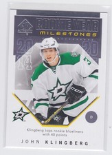 18/19 SP AUTHENTIC...JOHN KLINGBERG...ROOKIE YEAR MILESTONE...# RYM-JK...STARS