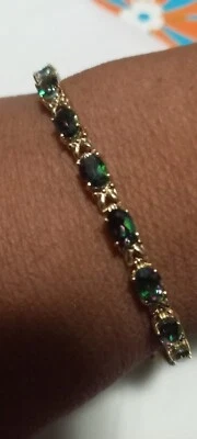 Pulsera tenis oro amarillo 14k Foto 1 de 4