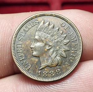 #75-157 ~ USA Etats-Unis - Indian Head - One cent 1888 - Qualité - Imagen 1 de 2