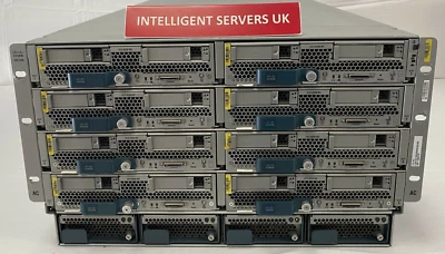 Cisco UCS 5108 8x UCS B200 M3 Blades 16x E5-2695v2 3TB DDR3 RAM Blade Solution - Image 1 of 2