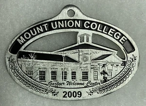Mount Union University College Ornament 2009 Gartner Welcome Center Metal - Picture 1 of 9
