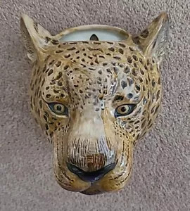 Leopard Wall Vase By Quail Ceramics Big Cat Pottery Vase - Picture 1 of 20