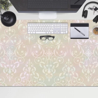 Schreibtischunterlage Schreibtischmatte Gaming Mauspad Altgoldenes Design 100x50 - Bild 1 von 4