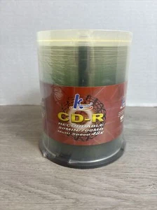 K Hypermedia CD-R Recordable 80MIN/700MB Multi Speed 48X 100 Discs NEW / Sealed - Picture 1 of 5