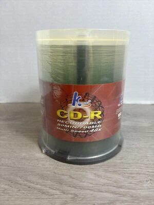 K Hypermedia CD-R Recordable 80MIN/700MB Multi Speed 48X 100 Discs NEW / Sealed - Image 1 of 4