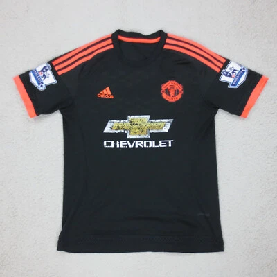 Maillot Manchester United 2015-2016 3e Adidas M Noir Manches Courtes Football - Photo 1/4