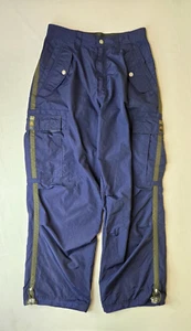 Nesi AG Vintage Navy Blue Cargo Parachute Pants Mens Medium M 32x31 - Picture 1 of 7
