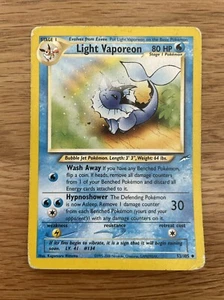 Light Vaporeon 52/105 Neo Destiny WOTC Pokemon Karte Heavily Played (1) 2002 - Bild 1 von 2