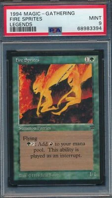 Legends Fire Sprites PSA 9 Graded Magic MTG (3394) -magicgraders- - Image 1 of 3