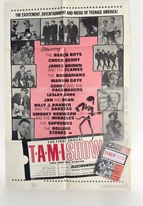 The T.A.M.I. Show 1964 Vintage One Sheet + NIB Concert DVD (2009) Rolling Stones - Picture 1 of 9