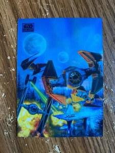 2024 Topps Star Wars Chrome Galaxy 86 Imperial Fleet Blue Refractor 120/150 - Picture 1 of 2