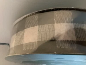 Member's Mark Premium Wired Ribbon 50 Yards 1-1/2 in Width, Black Plaid - Picture 1 of 4
