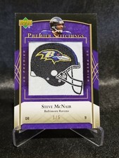 2007 Upper Deck Premier Stitchings Gold #PS81 Steve McNair   PATCH  1/5