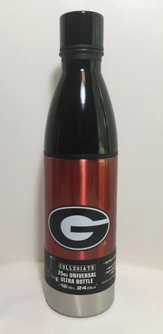 New Georgia Bulldogs Boelter 25 oz Stainless Steel Water Bottle, NCAA Cover