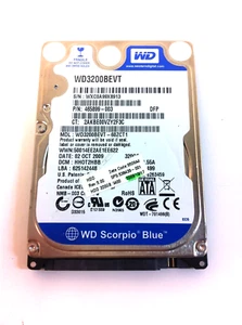 WD 320GB WD3200BEVT 5400RPM 8MB SATA2 2.5 HP 538439-001 HDD Hard Drive 105 - Picture 1 of 2