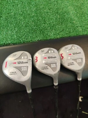 Wilson Mid Size Driver 3-5 Wood Set Titanium Composite Graphite Shaft Regular  - Image 1 of 4