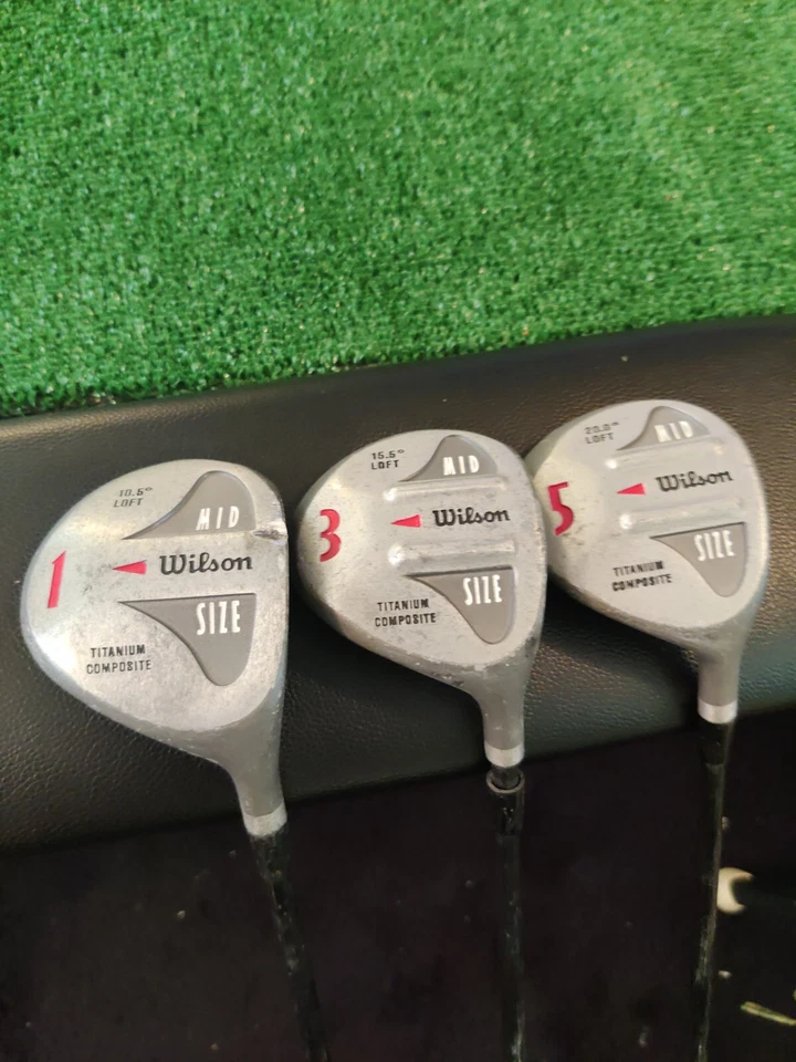 Wilson Mid Size Driver 3-5 Wood Set Titanium Composite Graphite Shaft Regular  - Image 1 of 4