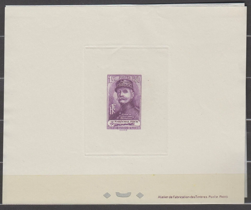 France ScB98 World War I, Marshal Ferdinand Foch, Deluxe Proof - Image 1 of 1