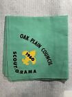BSA Neckerchief Oak Plain Council 1960 Scout-O-Rama Green, Black Yellow - Rare