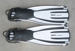 MARES Avanti Quattro Plus White Open Heel Scuba Diving Fins Sz XL - Picture 1 of 8