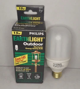 Philips Earth Light Electronic Engergy Saving Bulb Outdoor 60W  - Picture 1 of 5