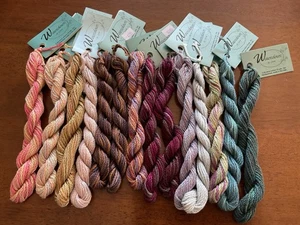 Watercolours By Caron 3 ply Handpainted Pima Cotton Thread Lot Of 14 Mixed - Picture 1 of 3