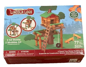 The Original Lincoln Logs 2 Tiered Tree House Building Set, Educational Toy - Picture 1 of 5