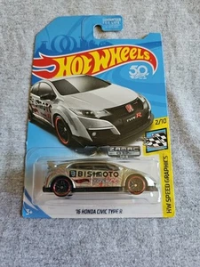 Honda Civic Type R Zamac 2018 Hot Wheels '16?/365 Little Bend color Walmart - Imagen 1 de 6