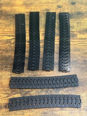 LEGO BULK LOT 120 BLACK TECHNIC LINK TREAD WIDE 2 PIN HOLES 57518 - Image 1 of 4