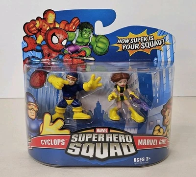 Marvel Super Hero Squad Cyclops & Marvel Girl 2 Pack 2008 Hasbro Toy Set - Image 1 of 4
