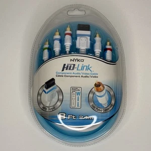 Nyko HD Link, Wii Component Audio Video Cable, 8ft Gold Plated, BRAND NEW SEALED - Picture 1 of 5