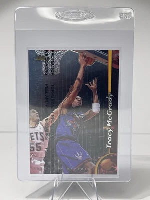 Topps Finest Tracy McGrady #28 Toronto Raptors 1998 - con película protectora Foto 1 de 4