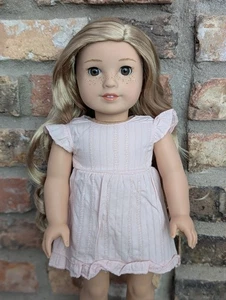 Fellie Custom American Girl Doll OOAK Blonde Hair Amber Eyes Jess Freckles - Picture 1 of 5