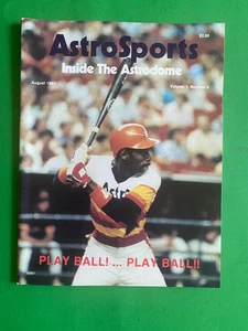 HOUSTON ASTROS SPORT MAGAZINE-AUG 1981 #FIVE+BOB KNEPPER POSTER CENTER - Picture 1 of 3